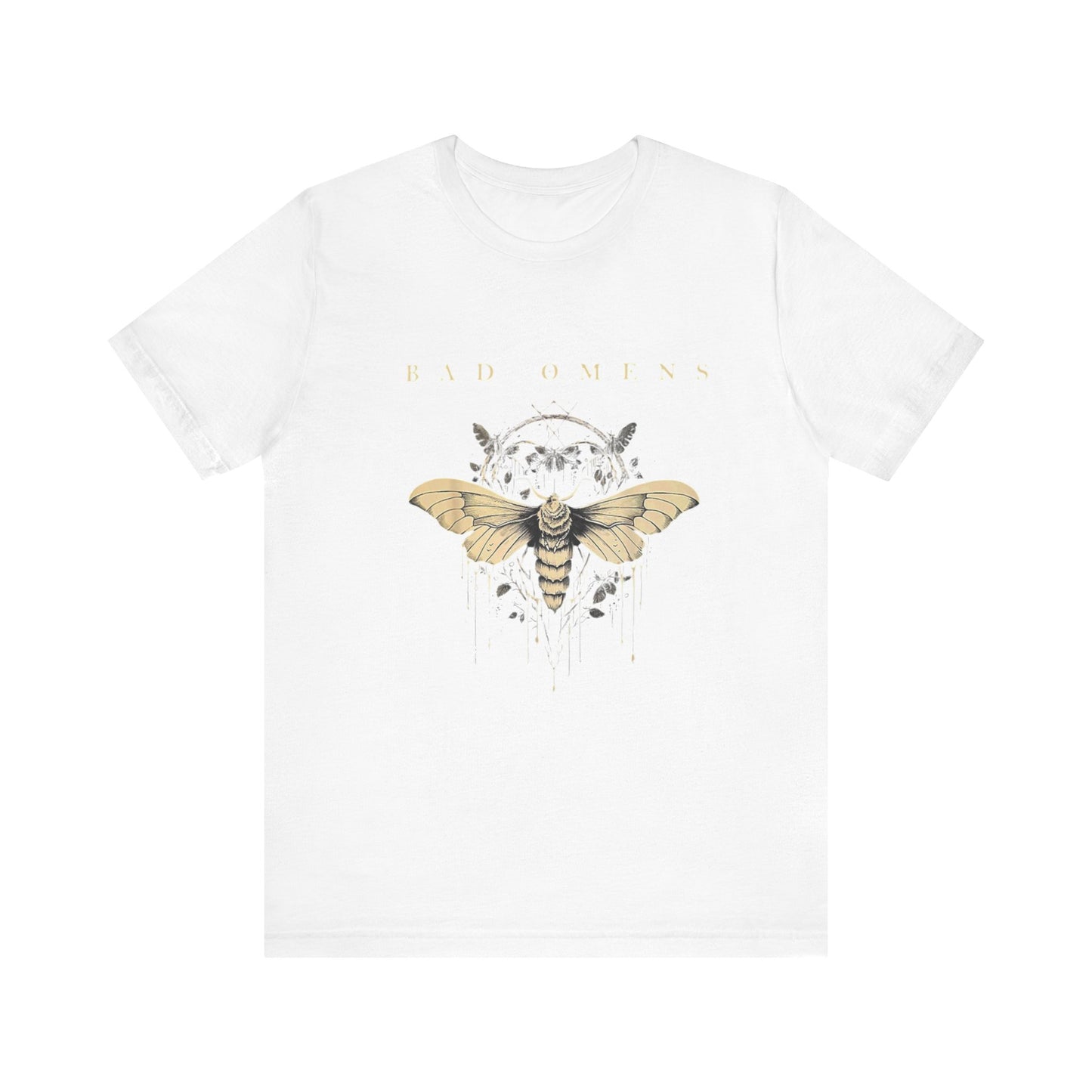 Bad Omens Unisex Tee - Artistic Apparel with Moth Design