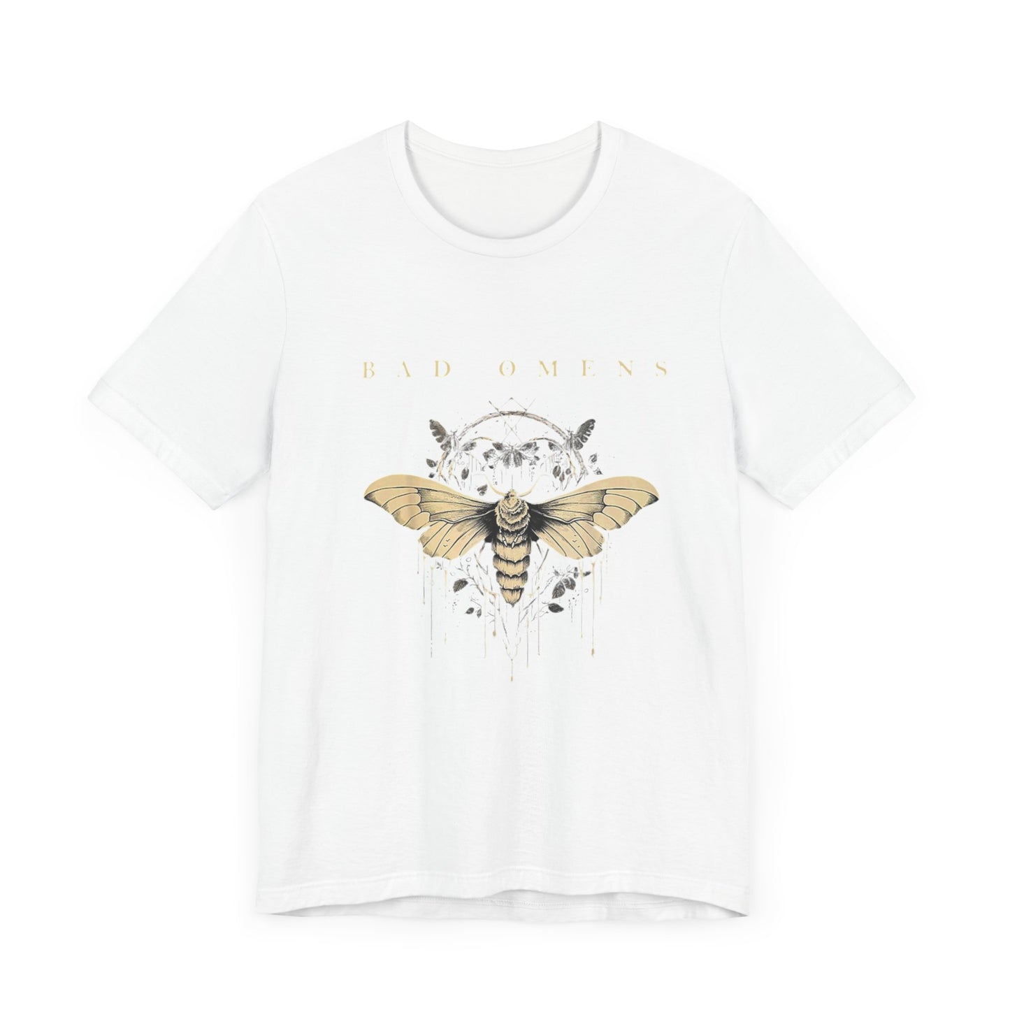 Bad Omens Unisex Tee - Artistic Apparel with Moth Design