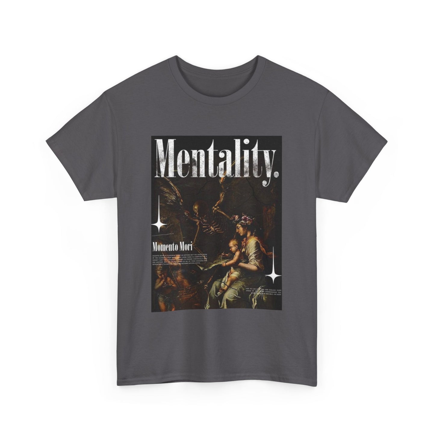 Mentality Tee, Motivation, Momento Mori, Gym Workout